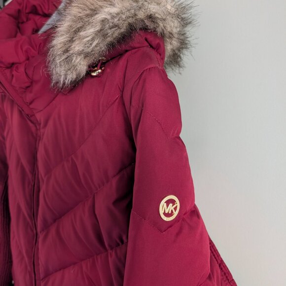 MICHAEL Michael Kors Faux-Fur-Trim Puffer Coat - Picture 8 of 8